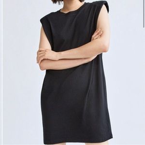 Aritzia Shoulder Pad Dress in Black